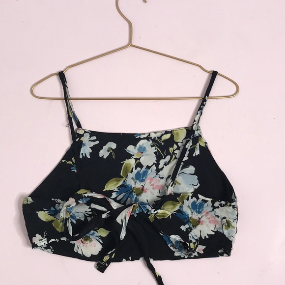 Floral Back Tie Top - Picture 4 of 5